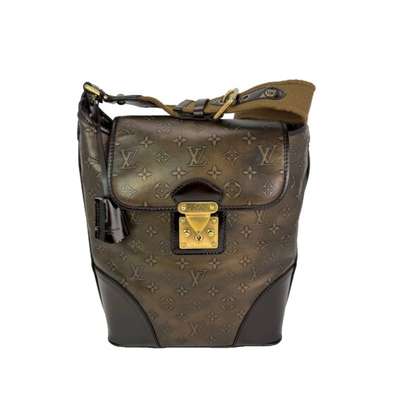 Louis Vuitton Vintage Bronze Monogram Sergeant GM Shoulder Bag - Picture 1 of 11
